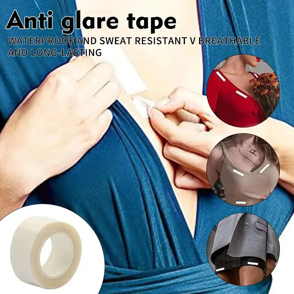 Double-Sided Fashion Body Tape — Waterproof Invisible Clothing & Skin Tape