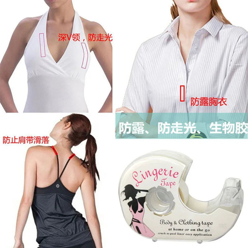 Double-Sided Fashion Body Tape — Waterproof Invisible Clothing & Skin Tape