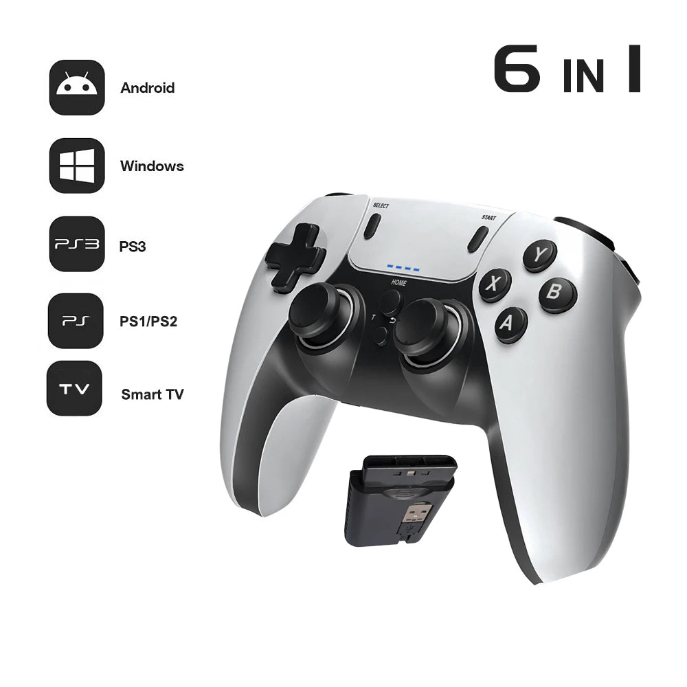 Mando inalámbrico para juegos — Gamepad 2.4G para PS1, PS2, PS3, PC y Android