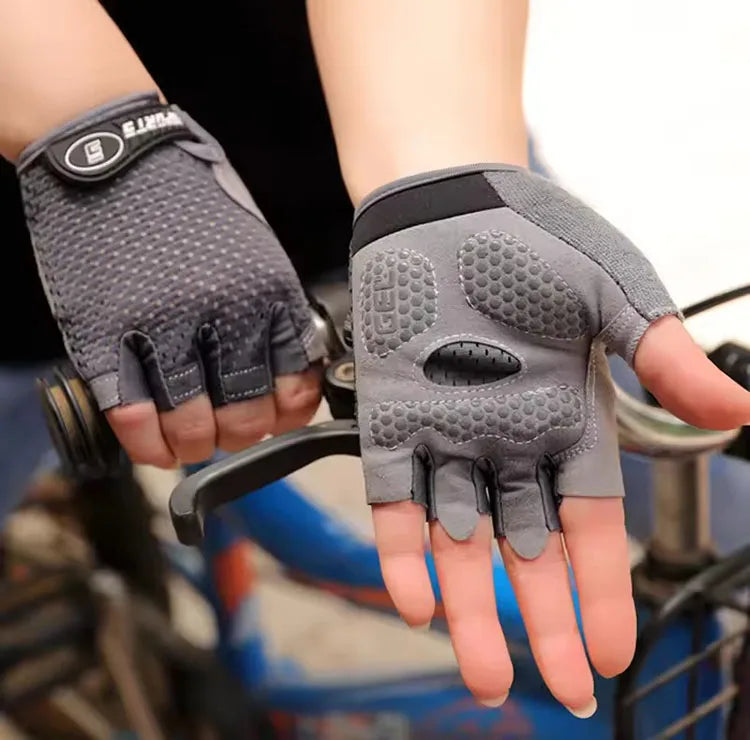 Guantes de Ciclismo sin Dedos para Niños — Guantes Transpirables Antideslizantes para Deportes al Aire Libre para Niños