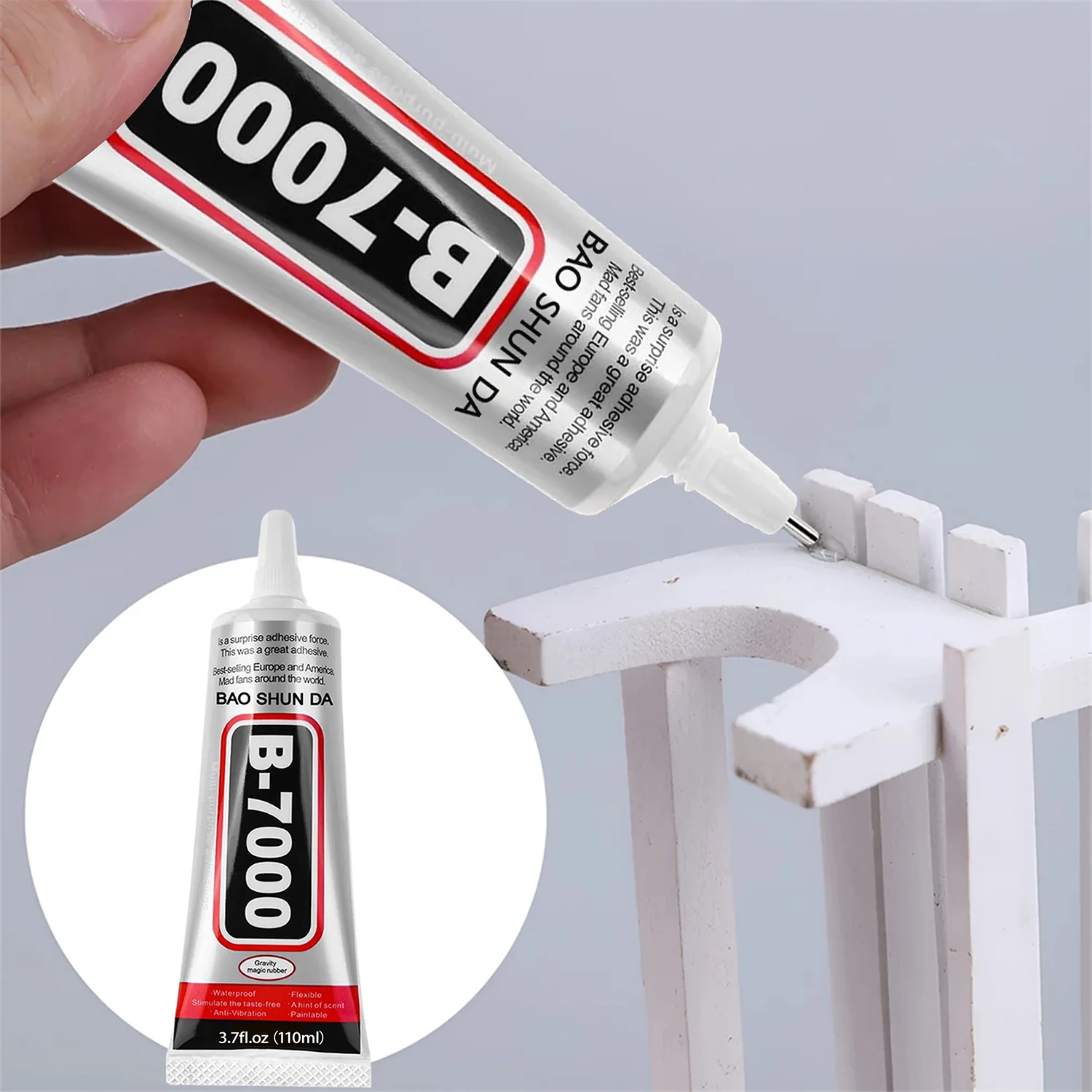 B-7000 / T-7000 Multi-Purpose Adhesive Glue — Clear & Black Bond for Phone Repair, Jewelry & DIY (15ml, 50ml, 110ml)