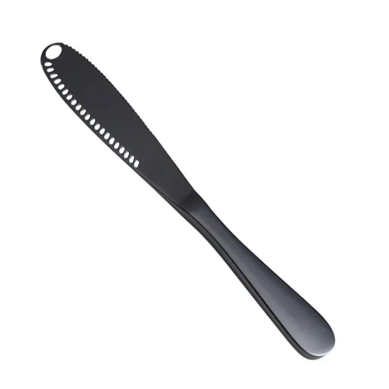 3-in-1 Stainless Steel Butter & Cheese Knife — Spreader, Cutter & Scraper Kitchen Tool