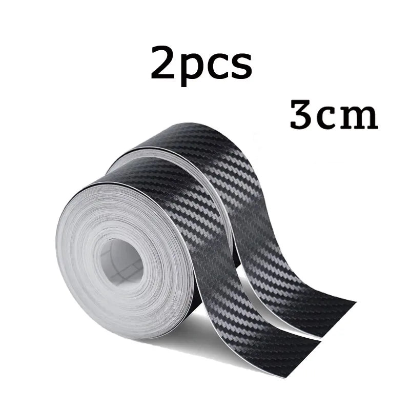Nano Carbon Fiber Car Door Protector Tape — Waterproof Anti-Scratch Adhesive Strip 1–5m