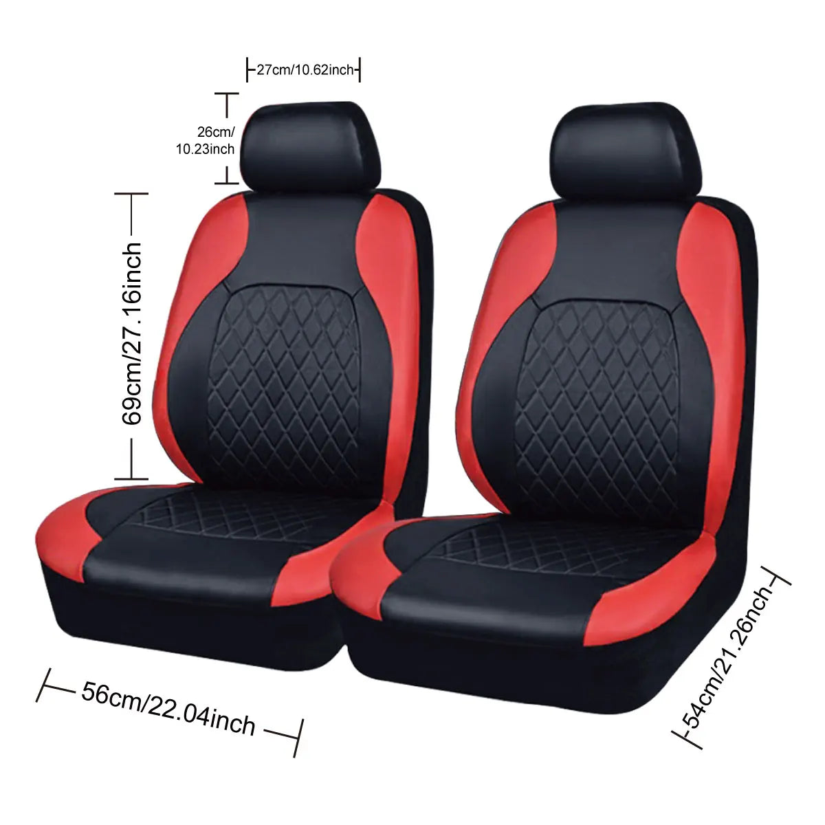 Quilted PU Leather Car Seat Cover Set — Full 9-Piece Waterproof Universal Fit for Sedan, SUV & Truck