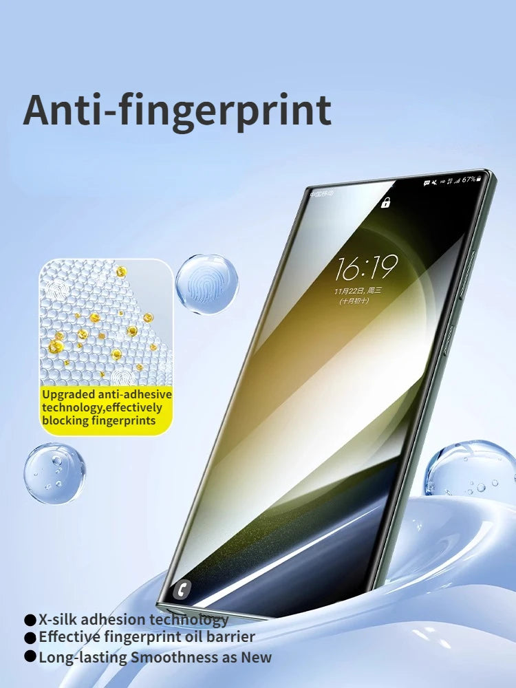 Protector de Pantalla Microcristalino SmartDevil para Samsung Galaxy S23 Ultra y S22 Ultra — Sin Polvo, HD Transparente (1 o 2 unidades)