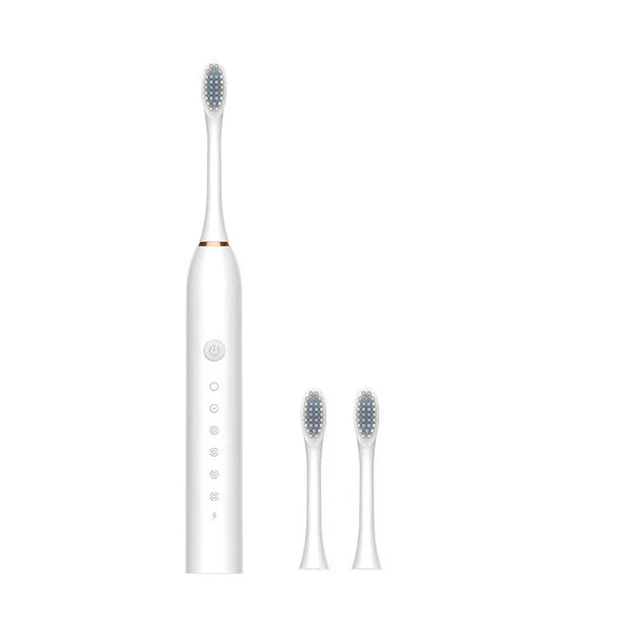 Electric Ultrasonic Toothbrush — 6-Speed Modes, USB Rechargeable, Waterproof Adult Tooth Cleaner