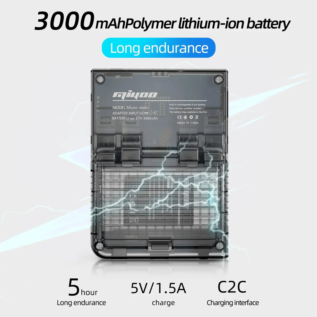 MIYOO Mini Plus Retro Handheld Game Console — 3.5" IPS, 25,000+ Games, Wi-Fi