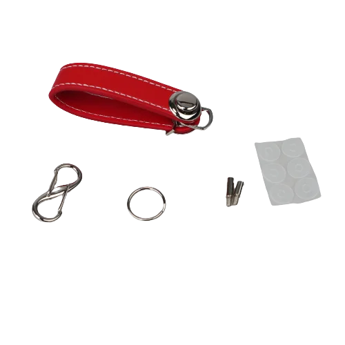 Smart Leather Key Organizer Wallet — Compact Car Key Pouch with Keychain Ring & Hooks