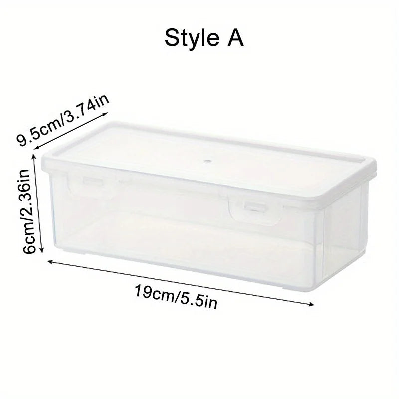 Transparent Plastic Pencil Box — Clear Storage Organizer for Pens, Markers, Erasers & More