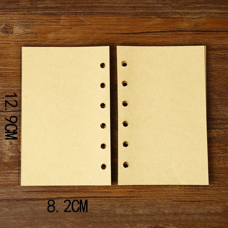 Cuaderno de Viajero de Cuero PU Retro — Diario de Papel Kraft de Tapa Blanda para Niños y Adultos, 14x10cm