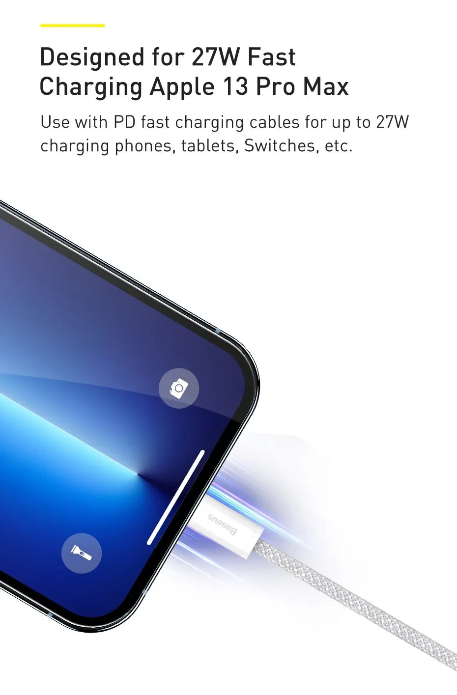 20W Fast Charging Braided USB-C to Lightning Cable — For iPhone, iPad & MacBook