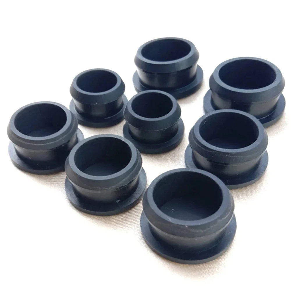 Silicone Rubber T-Type Blanking End Caps — Conical Snap-On Tube Plugs 2.5–50.6mm (1–10pcs)