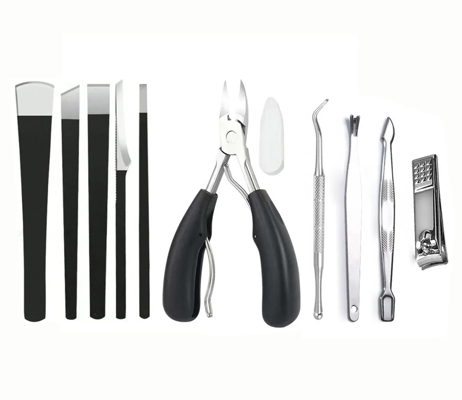 Stainless Steel Pedicure Knife Set — 4/5/6/9-Piece Foot Care Tool Kit