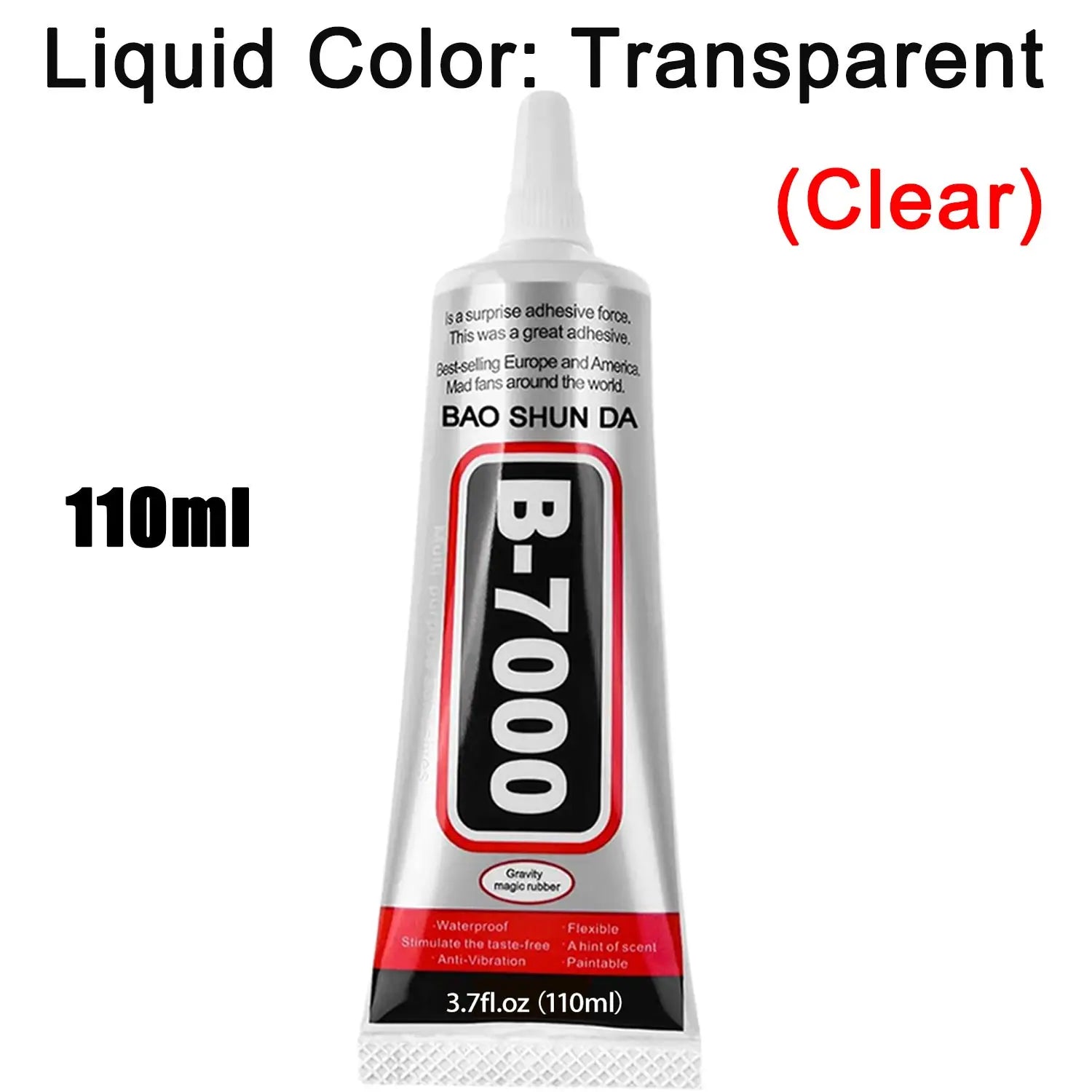 B-7000 / T-7000 Multi-Purpose Adhesive Glue — Clear & Black Bond for Phone Repair, Jewelry & DIY (15ml, 50ml, 110ml)