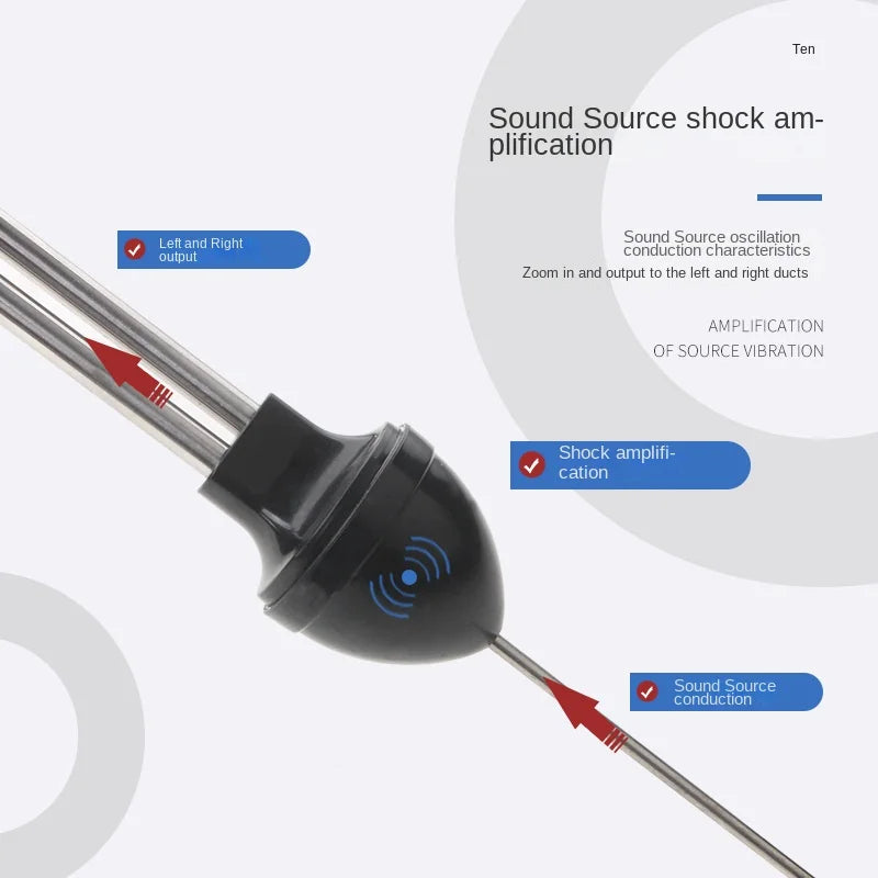 Automotive Engine Cylinder Stethoscope — Mechanic’s Diagnostic Hearing Tool for Car Engine Block