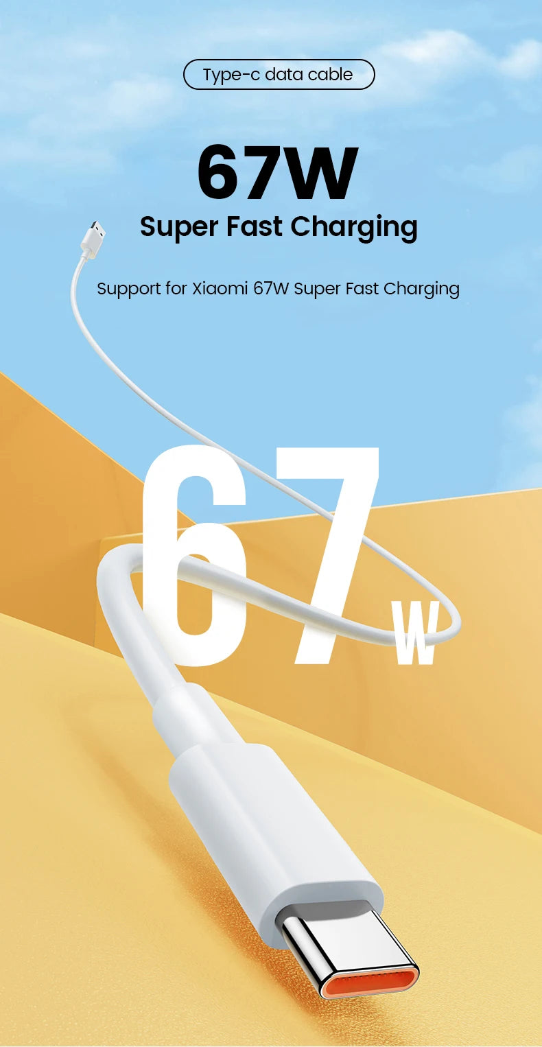 67W USB Super Fast Charger & Type-C Cable