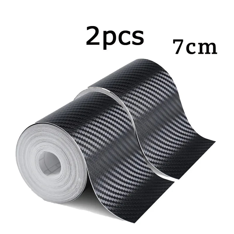 Nano Carbon Fiber Car Door Protector Tape — Waterproof Anti-Scratch Adhesive Strip 1–5m
