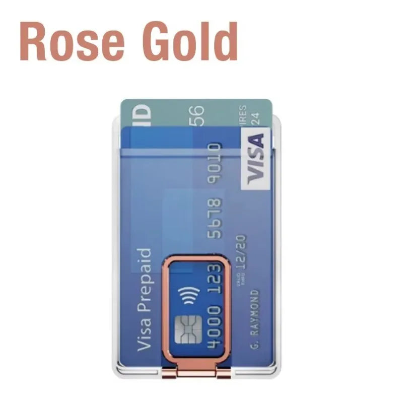 MagSafe 2-in-1 Magnetic Phone Card Holder Case — Clear Wallet Cover for iPhone & Samsung