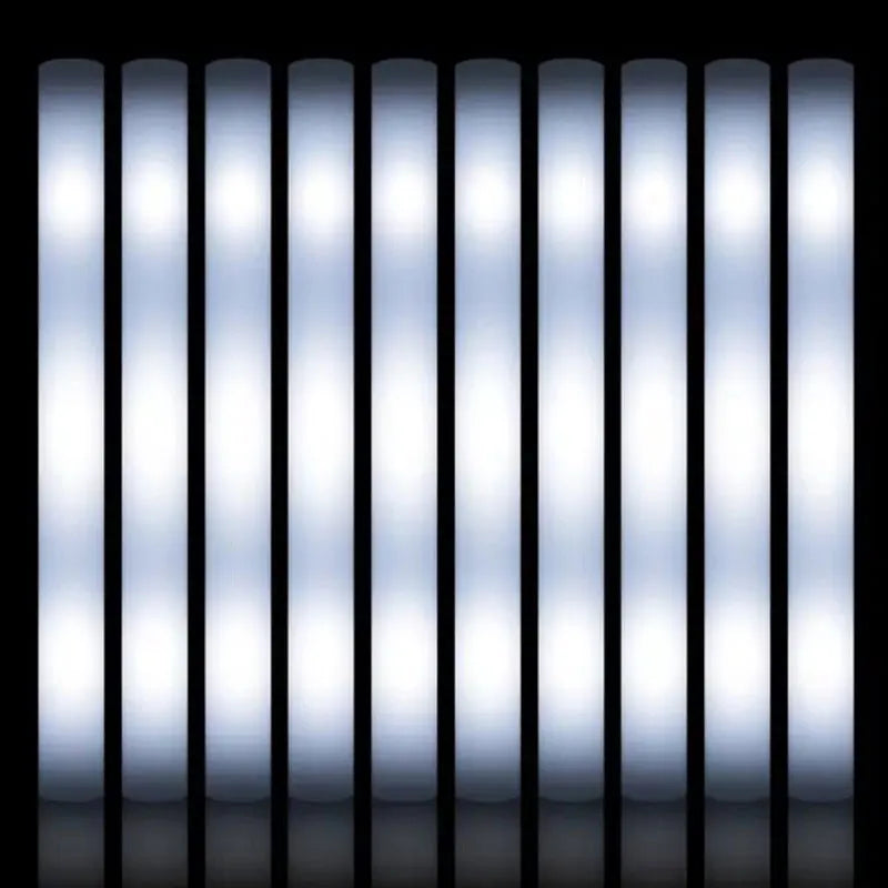30 Barras de Espuma LED Luminosas — 3 Modos de Luces Intermitentes Coloridas para Fiestas y Eventos