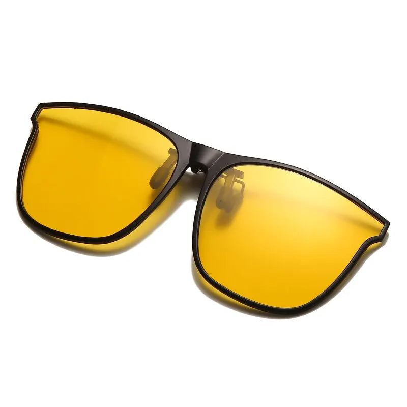 Gafas de sol polarizadas fotocromáticas de clip — Cuadradas, antideslumbrantes UV400, estilo vintage