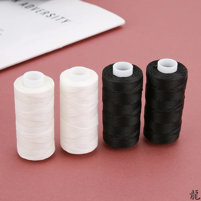 Waxed Polyester Leather Sewing Thread — 0.8mm, 30 Meters, 150D Flat Wax String
