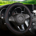 Microfiber Leather Steering Wheel Cover — No Inner Ring, Anti-Slip Breathable Universal Fit