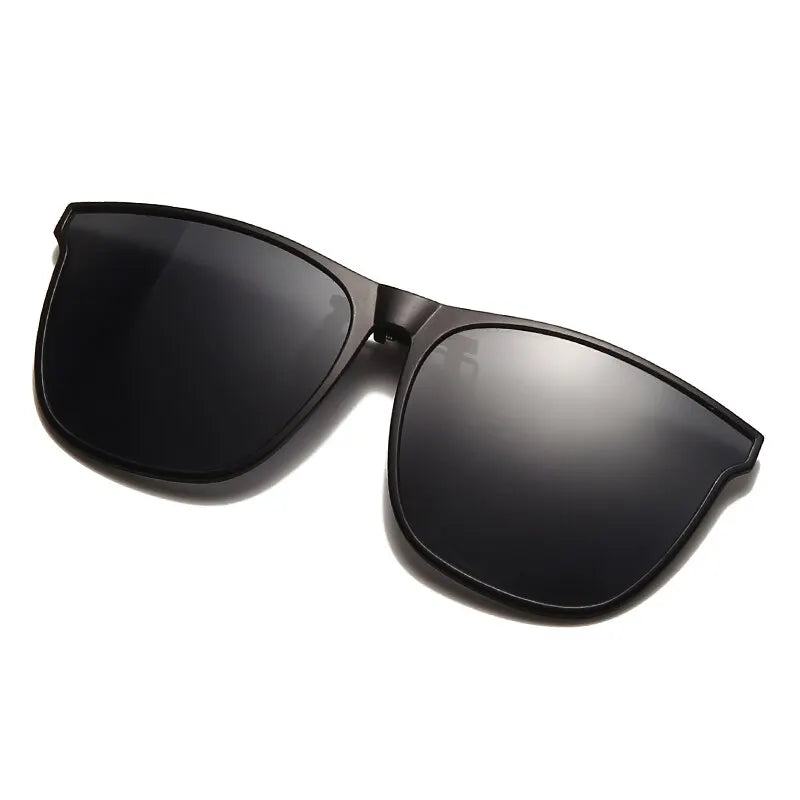 Gafas de sol polarizadas fotocromáticas de clip — Cuadradas, antideslumbrantes UV400, estilo vintage