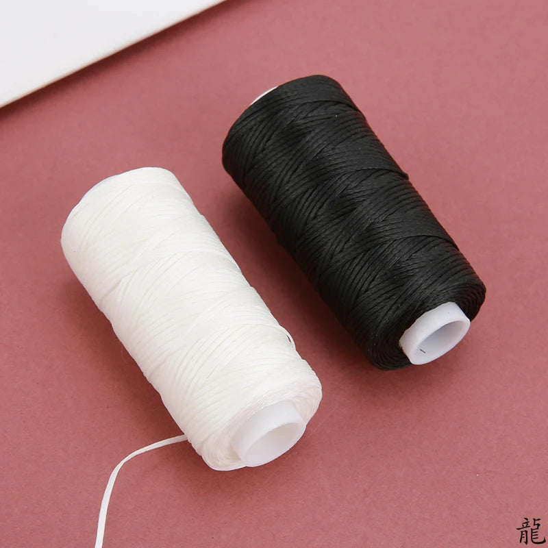 Waxed Polyester Leather Sewing Thread — 0.8mm, 30 Meters, 150D Flat Wax String