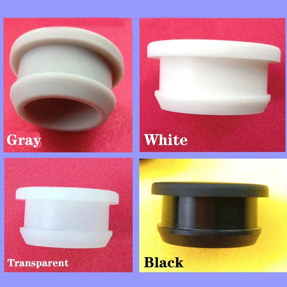 Silicone Rubber T-Type Blanking End Caps — Conical Snap-On Tube Plugs 2.5–50.6mm (1–10pcs)