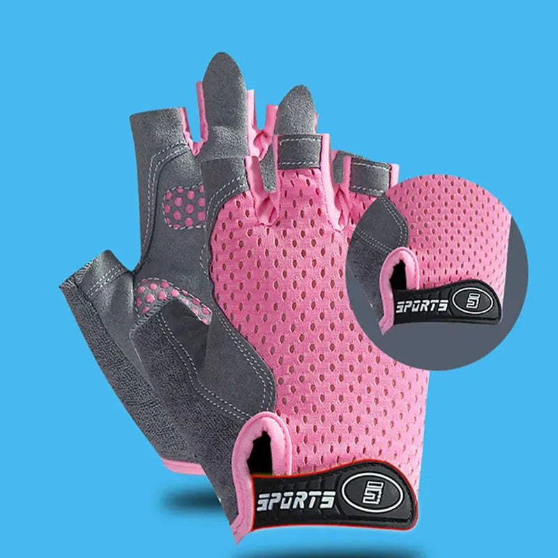 Guantes de Ciclismo sin Dedos para Niños — Guantes Transpirables Antideslizantes para Deportes al Aire Libre para Niños