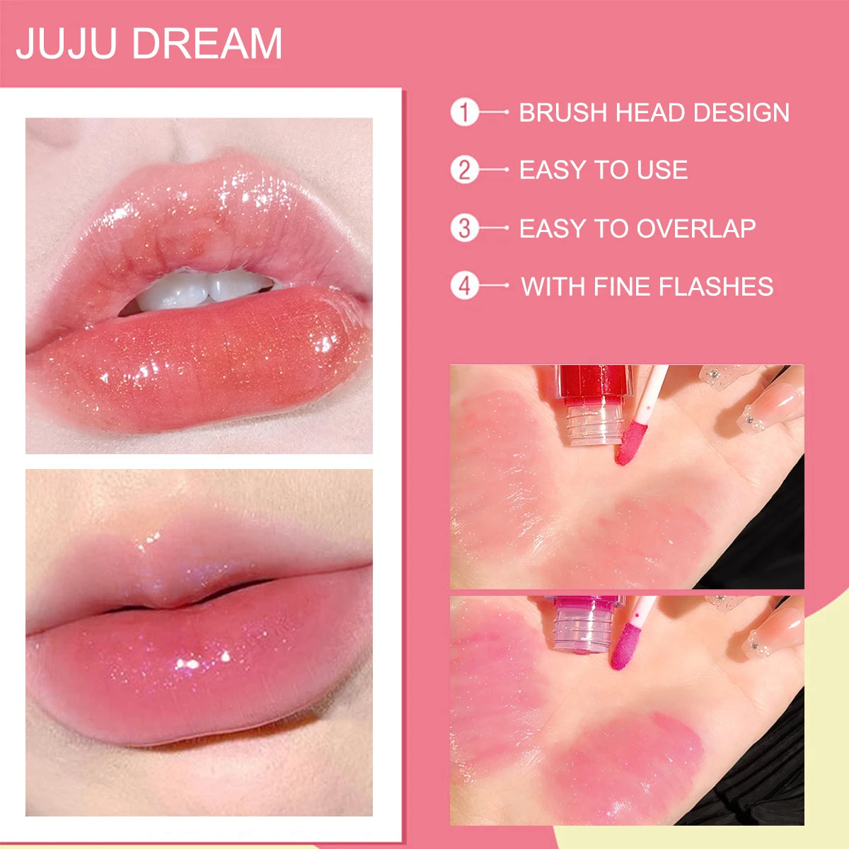 Glossy Jelly Lip Oil — Hydrating & Plumping Lip Gloss