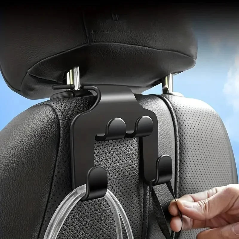 Car Back Seat Phone Holder — Headrest Hook & Lazy Bracket for All Phones
