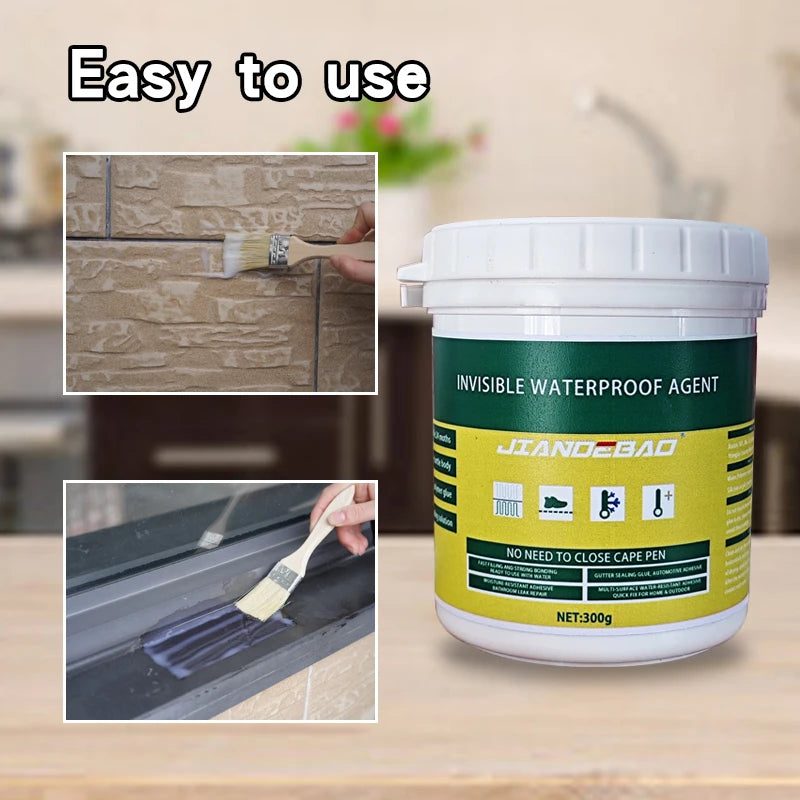 Invisible Waterproof Sealant Coating 300g — Clear Insulating Caulk & Repair Agent