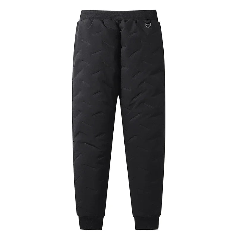 Men’s Insulated Waterproof Winter Jogger Pants — Fleece-Lined Down Cotton Warm Trousers up to 7XL