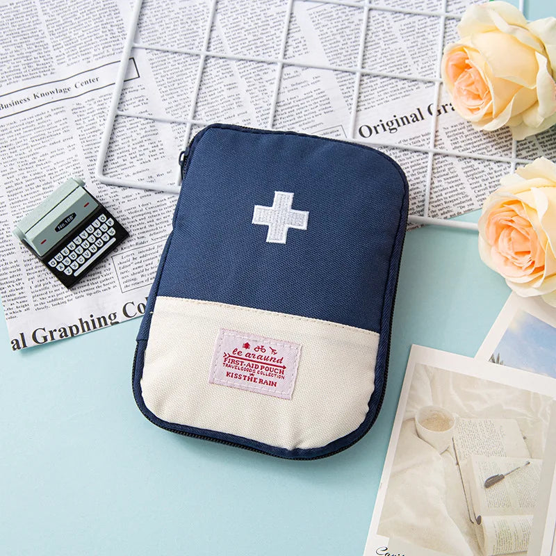 Mini Portable Travel First Aid Medicine Bag — Compact Oxford Storage Organizer for Camping & Outdoor