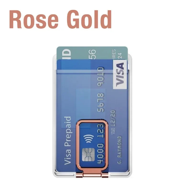 MagSafe 2-in-1 Magnetic Phone Card Holder Case — Clear Wallet Cover for iPhone & Samsung