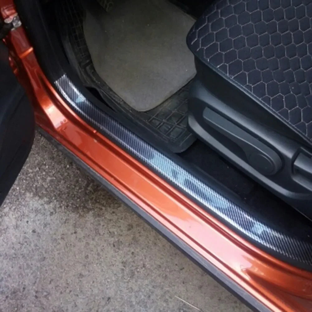 Cinta Protectora para Puertas de Coche de Nanofibra de Carbono — Tira Adhesiva Impermeable Antirrayas 1–5m
