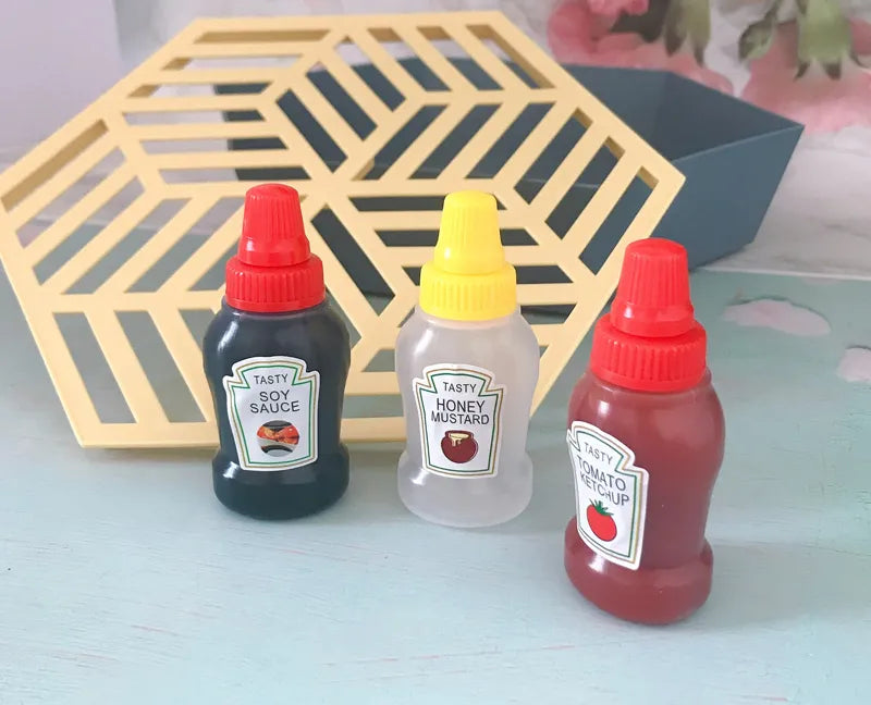 Mini Condiment Squeeze Bottles 25ml — Portable Sauce Dispensers for Lunchboxes (4 or 8pcs)