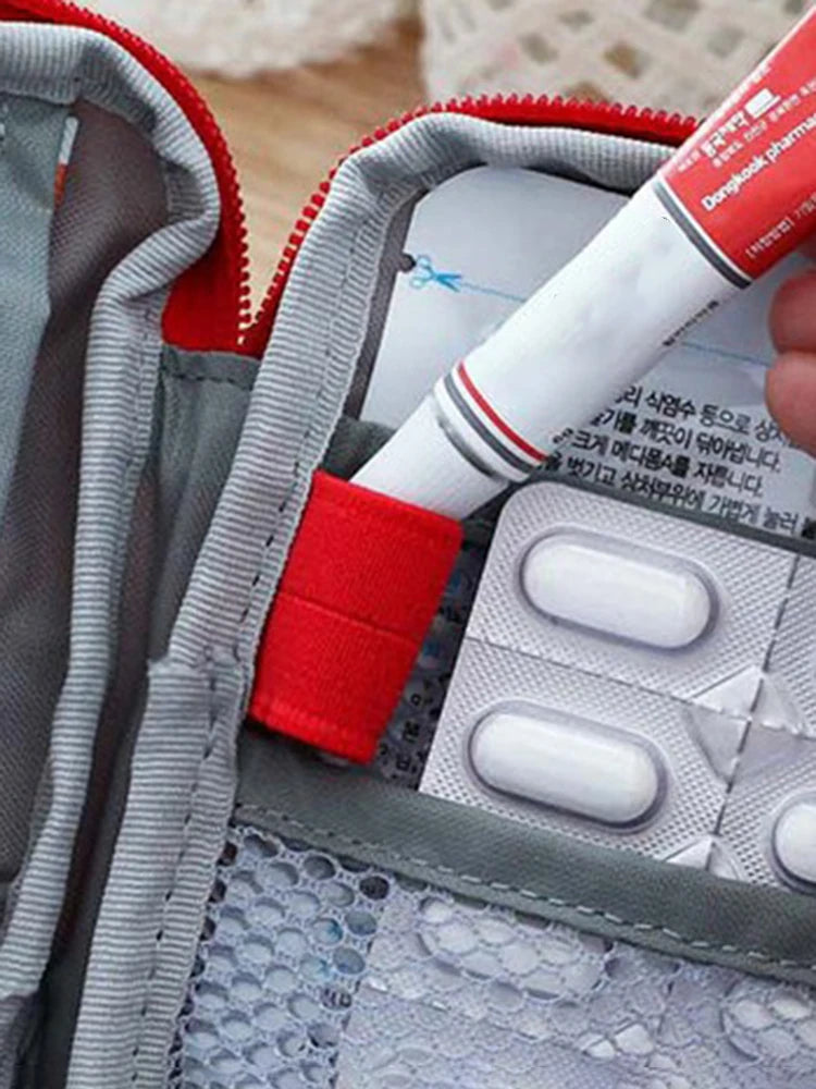 Mini botiquín portátil de viaje — Organizador compacto de Oxford para acampar y actividades al aire libre
