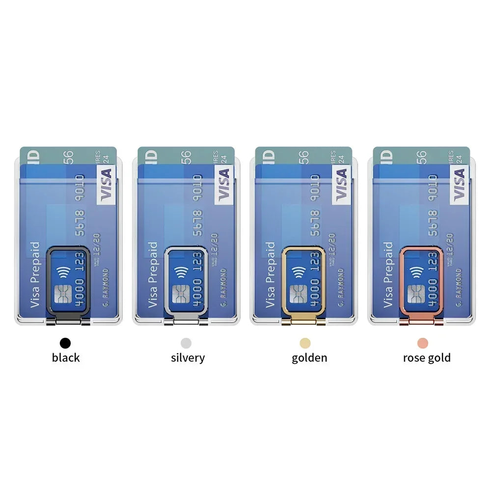 MagSafe 2-in-1 Magnetic Phone Card Holder Case — Clear Wallet Cover for iPhone & Samsung