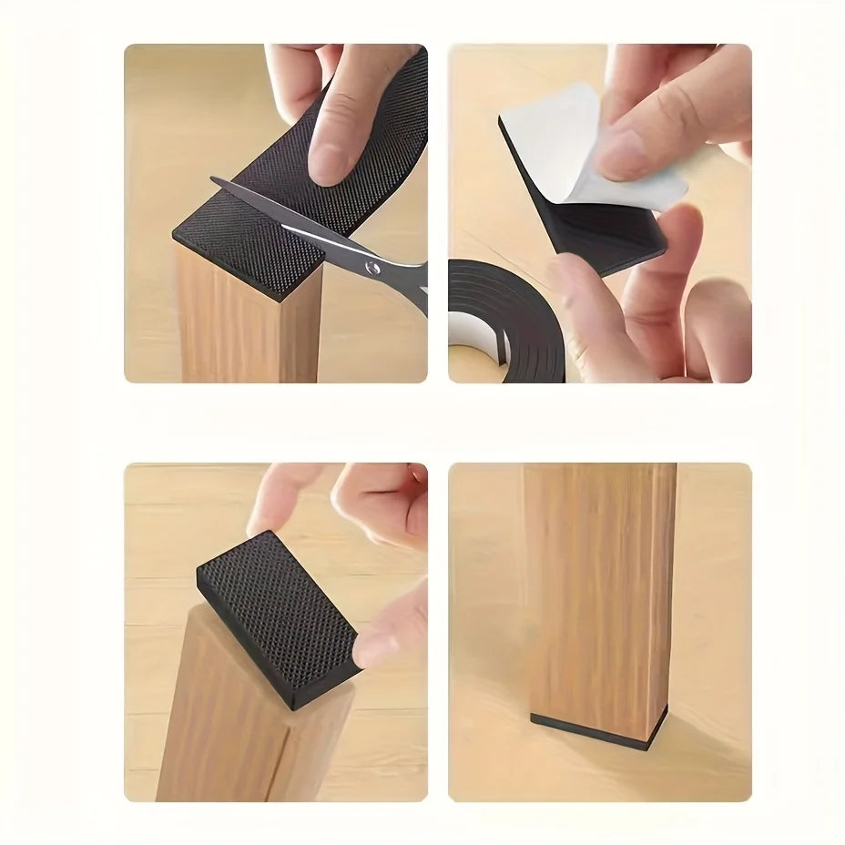 Self-Adhesive Non-Slip Furniture Pads Roll — Scratch-Resistant & Noise-Reducing