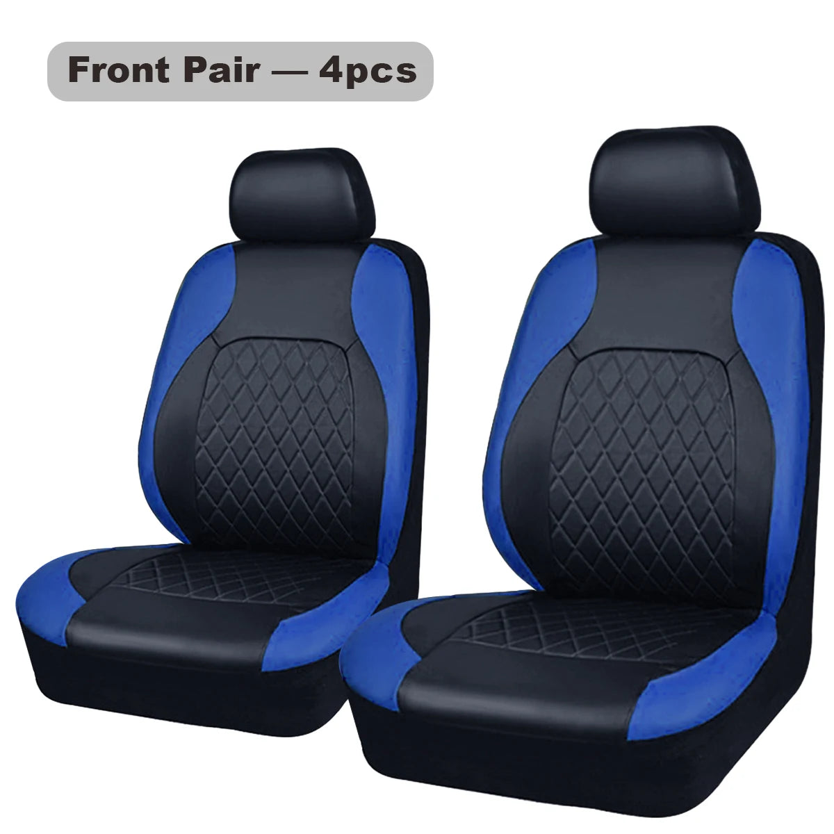 Quilted PU Leather Car Seat Cover Set — Full 9-Piece Waterproof Universal Fit for Sedan, SUV & Truck
