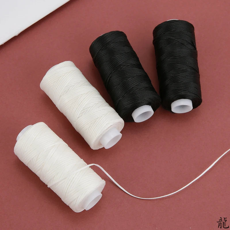Waxed Polyester Leather Sewing Thread — 0.8mm, 30 Meters, 150D Flat Wax String