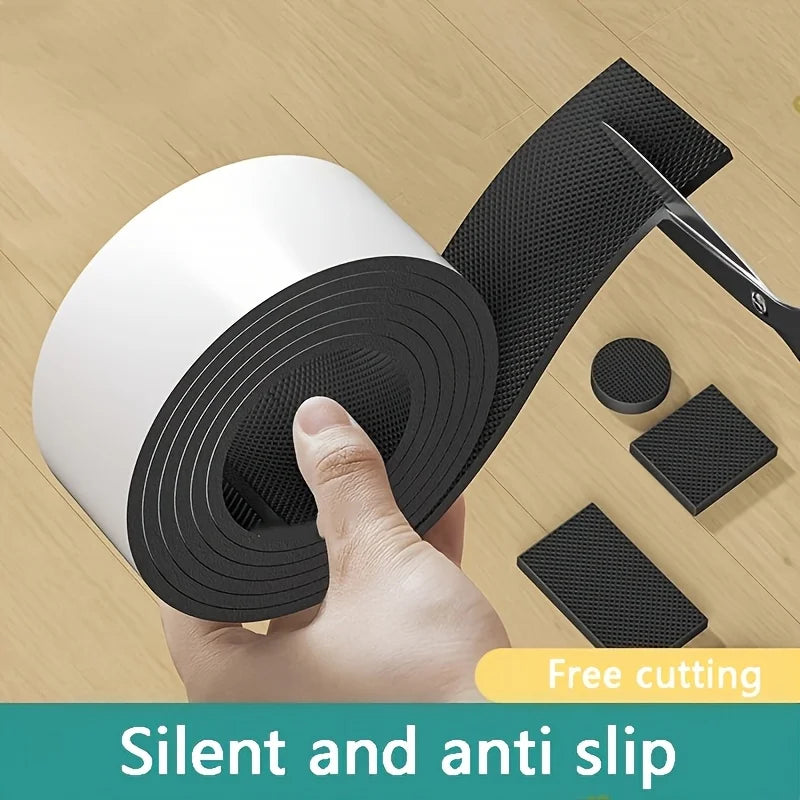 Self-Adhesive Non-Slip Furniture Pads Roll — Scratch-Resistant & Noise-Reducing