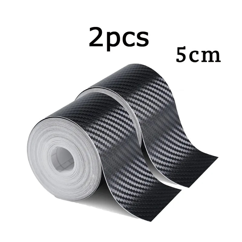 Nano Carbon Fiber Car Door Protector Tape — Waterproof Anti-Scratch Adhesive Strip 1–5m