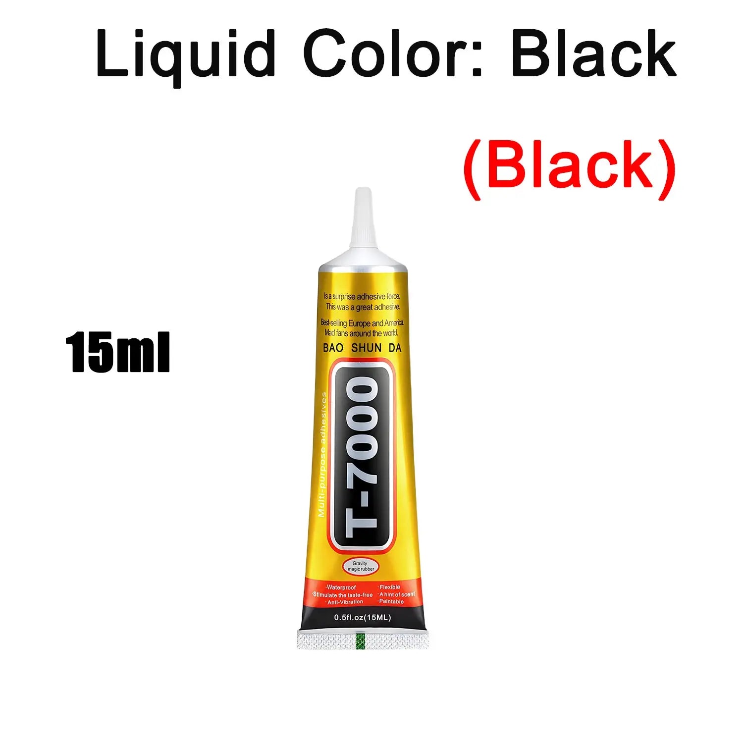 B-7000 / T-7000 Multi-Purpose Adhesive Glue — Clear & Black Bond for Phone Repair, Jewelry & DIY (15ml, 50ml, 110ml)