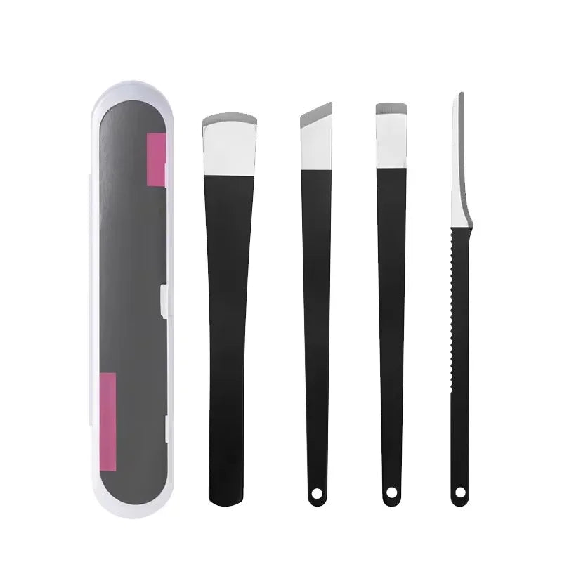 Stainless Steel Pedicure Knife Set — 4/5/6/9-Piece Foot Care Tool Kit