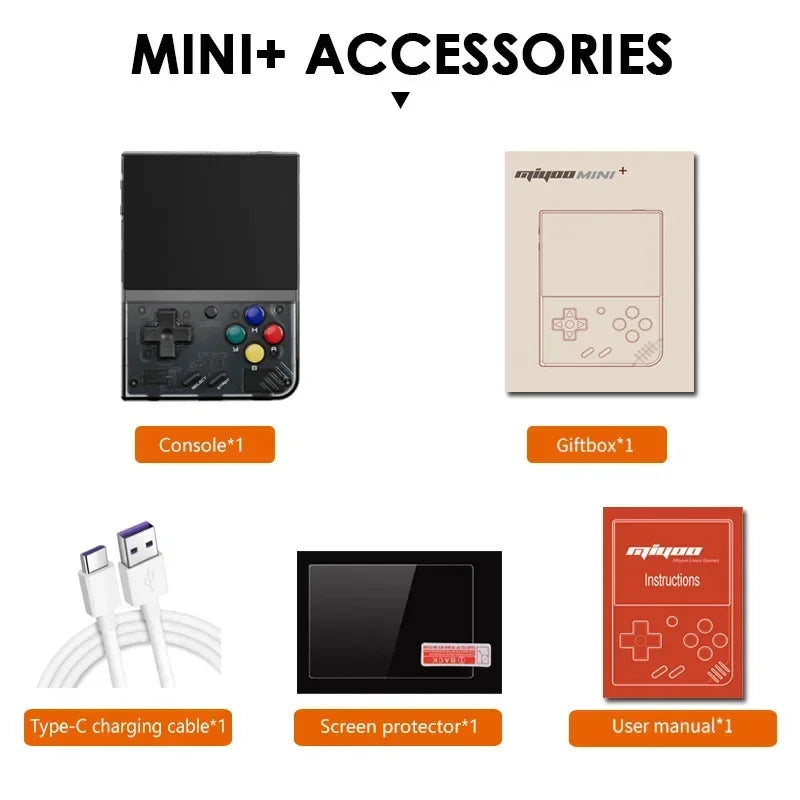 MIYOO Mini Plus Retro Handheld Game Console — 3.5" IPS, 25,000+ Games, Wi-Fi
