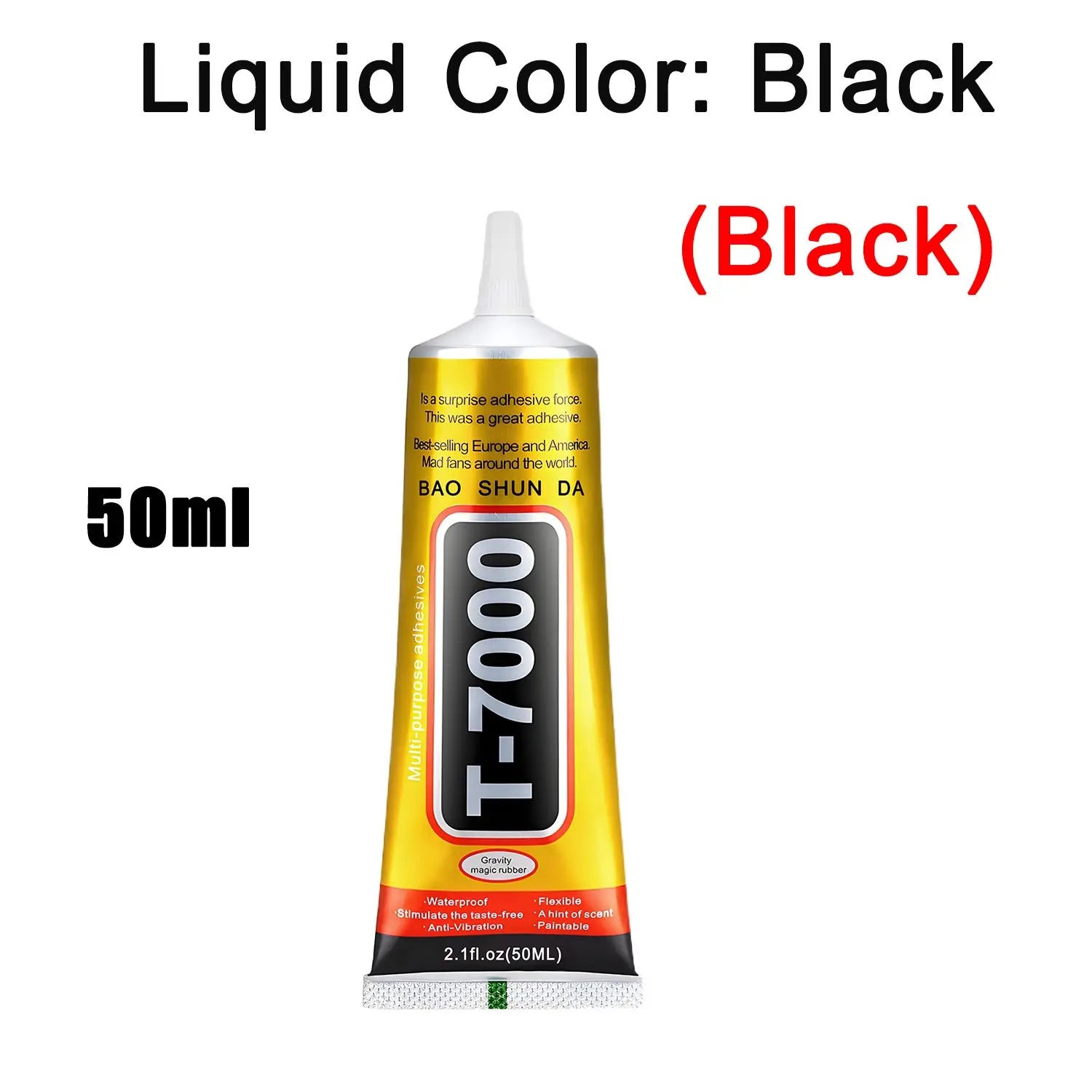 B-7000 / T-7000 Multi-Purpose Adhesive Glue — Clear & Black Bond for Phone Repair, Jewelry & DIY (15ml, 50ml, 110ml)