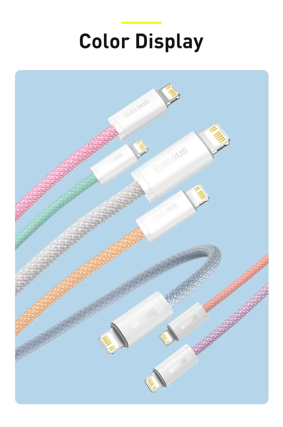 20W Fast Charging Braided USB-C to Lightning Cable — For iPhone, iPad & MacBook